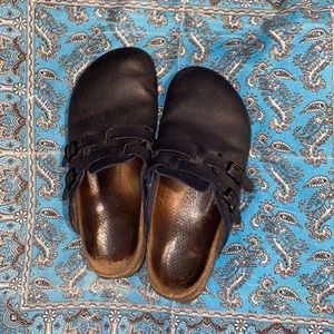 Birkenstock size 39 navy blue clog slip on
